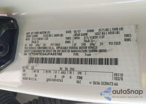 2018 Ford F-150 King Ranch from USA, damaged, VIN 1FTEW1EG4JFA95788